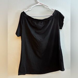 Black off the shoulder top